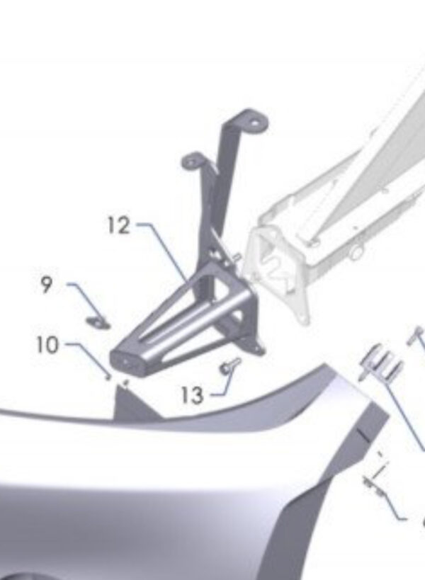 Stoßstangenhalter, Absorbeur PC AV 208 T16 Frontstoßstange – Bild 2